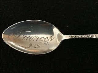 Charles Robbins 925 Sterling Silver Santa Barbara Calif.  mission souvenir Spoon 6