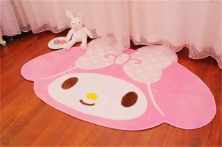 Kawaii Bowknot My Melody Kitty Pink Carpet Crawling Blanket Cartoon Door Mat 2