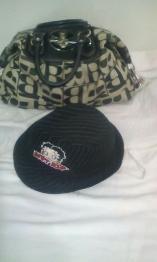 Betty Boop Handbag And Betty Boop Hat With Logo
