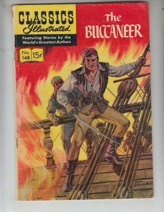 Classics Illustrated 148 Hrn 148 Vg,  (4.  5) The Bucaneer 1/59 First Edition