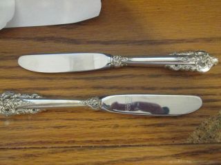 Wallace Grande Baroque Butter Knives 2 Hh