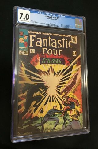 Fantastic Four 53 Cgc 7.  0 Black Panther Boxed