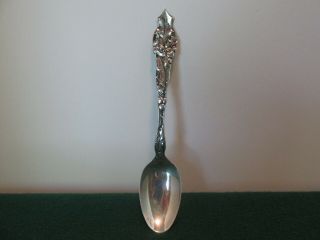 Holly No.  93 By R Wallace 5 1/2 " Long Sterling Souvenir Spoon 