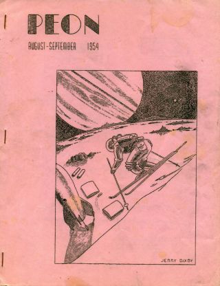 Fanzine - Peon - 3 Issues - 1953/54 - Asimov/tcarr/hensley/harmon/jerome Bixby Art