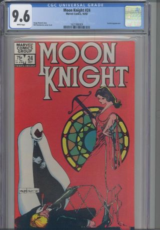 Moon Knight 24 Cgc 9.  6 1982 Marvel Scarlett Cover Comic: Frame