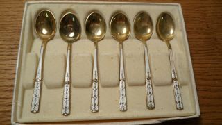 Set Of 6 Vintage 925 Sterling Silver Spoons