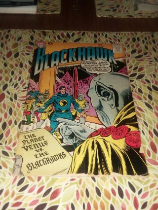 Blackhawk 129 Dc Comics 1958 Scifi Cover Early Silver Age War Previously Quality
