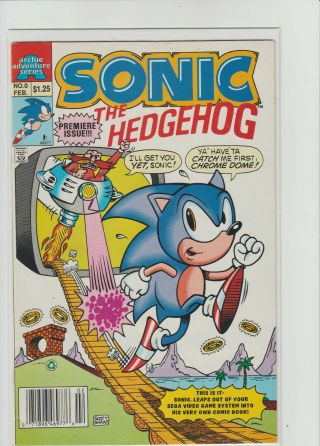 Sonic The Hedgehog 0 Newsstand Variant 1993 Archie Vf Sega Cgc Rare Blu - Ray