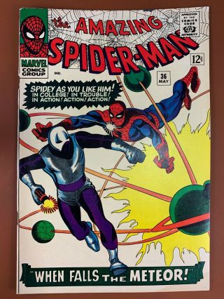 Spider - Man 36 (1966 Marvel Comics) The Looter Appearnace Silver Age