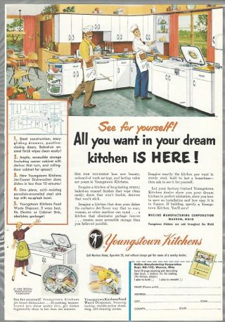 1952 Youngstown Kitchen Cabinets Advertisement,  Steel Kitchen Cabinets