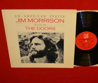 Jim Morrison The Doors An American Prayer Lp Elektra 5e - 502 Ex Vinyl Club Press