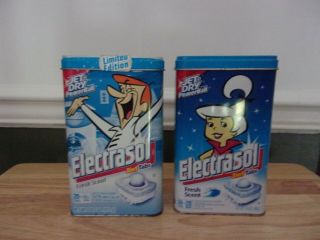 Electrasol Jet Dry Limited Edition The Jetsons Tins George & Daughter Judy