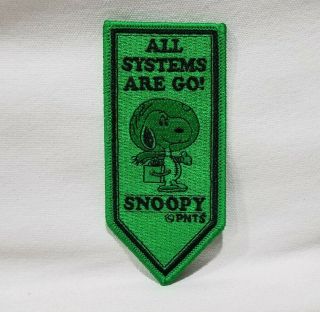 Sdcc 2019 Exclusive Peanuts Snoopy Astronaut Green Patch