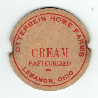 Ohio Oh O Otterbein Home Farms Dairy Milk Bottle Cap Lebanon O Oh Ohio Cream