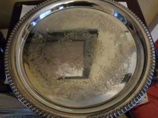 Antique Wilcox International Silver Company 12 Inch Serving Platter