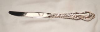 Du Barry Sterling Silver Dessert Knife - Ornate 1968 International Finest -
