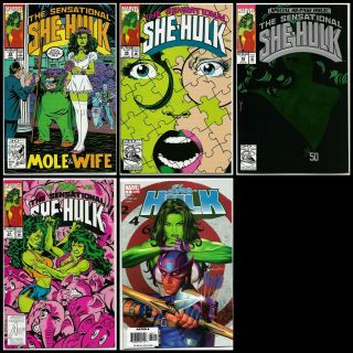 Sensational She Hulk 33 46 50 51 She Hulk 2 John Byrne Dan Slott Marvel 5 Book