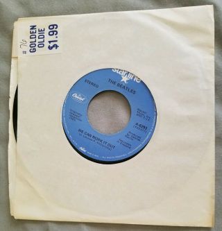 The Beatles We Can Work It Out/day Tripper Blue Starline 45 Seal Unbroken