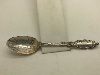 5” Sterling Silver Souvenir Spoon Brooklyn Bridge Ny 15.  3g