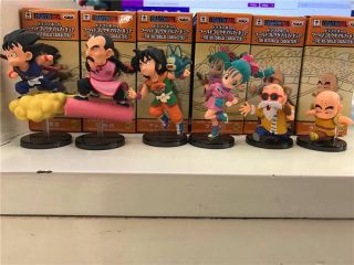 Set Of 6 Dragon Ball Z Dbz Wcf World Collectable 30th Vol.  1 Figure