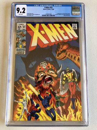 X - Men 51 Cgc 9.  2 White Pages