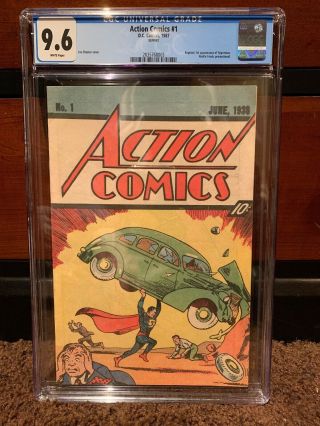 Action Comics 1 Cgc 9.  6 Dc 1987 1st Superman Nestle Quik Wp