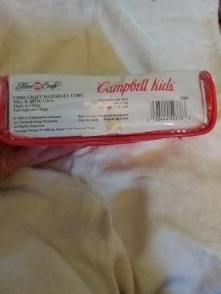 Vintage Campbell Soup Kids Collector Dolls - Fibre Craft - 1995 - 5” NOS 4