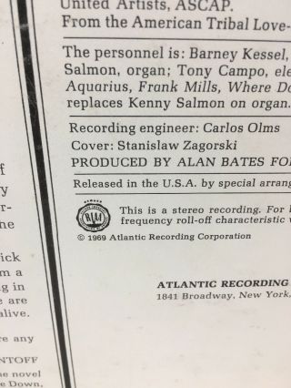 Barney Kessel Hair Is LP Jazz Smooth Jazz Pop Hits Great Album 1968 5