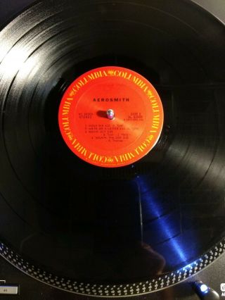 Aerosmith 1973 1st pressing vinyl LP debut misprint 3