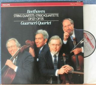 Guarneri Sq.  Beethoven (quartets Op.  127,  135).  Philips 420 926 Dig.  Nm