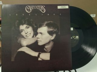 Carpenters Lovelines 1989 1st U.  S.  Pressing A&m Records Karen Carpenter