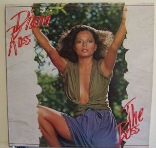 Diana Ross - The Boss - 1979 Yellow Lp Vinyl Record On Motown