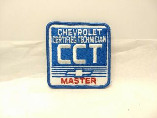 Authentic Chevrolet Certified Technician Cct Master,  Sew On Embroidered Patch