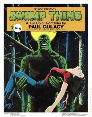 Swamp Thing Portfolio By Paul Gulacy (1983 Eclipse Enterprises) Very Rare Find