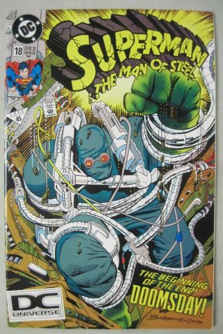 Superman The Man Of Steel 18 Rare (5th Print) Dc Comics 1st Full App Doomsday