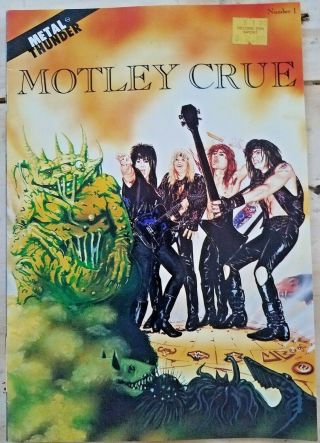 Metal Thunder Comics 1 1990 Motley Crue 1st Print Rare Us Comics