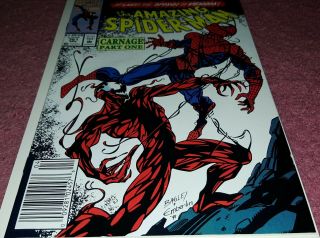 The Spider - Man 361 1st Printing Carnage Appearance Newsstand 1 Owner