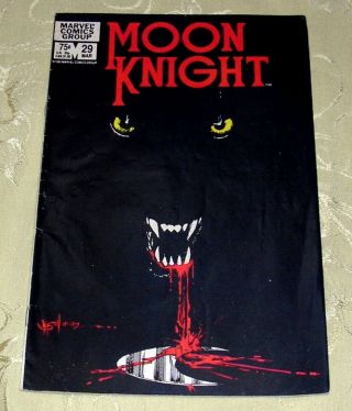 Moon Knight Comic 29,  Mar 1983,  Hi - Grade,  Marvel