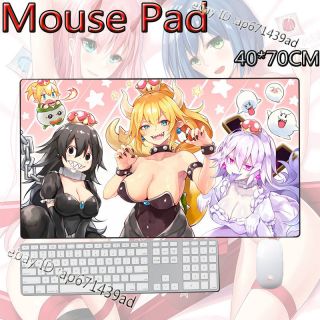 Anime Mario Bowsette & Booette Large Mouse Pad Mouse Mat Mice Pad Playmat