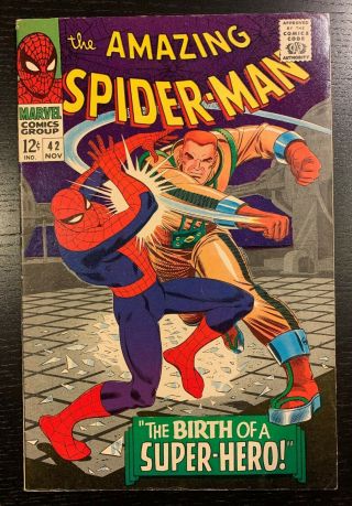 Spider - Man 42 - Nov 1966 - Lee & Romita Sr - The Birth Of A - Hero