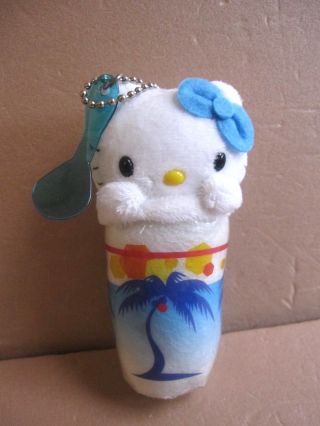 Sanrio Hello Kitty Ice Costume 4.  5 " Key Chain Mascot Plush Doll Japan