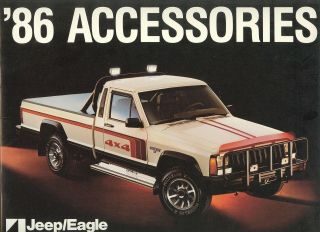 1986 Jeep Cj Cherokee Comanche Wagoneer And Eagle Accessories Sales Brochure