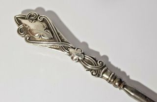 Antique Silver Button Hook - Arts & Crafts - Blanckensee & Son 1906 6.  75 "