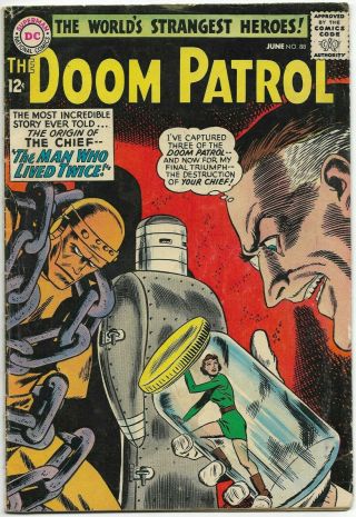 Doom Patrol 88 - Incredible Origin Of The Chief Dc Comics 1964