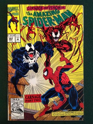 Spider - Man 362 (1992) 1st Print Fn/vf (2nd Carnage)