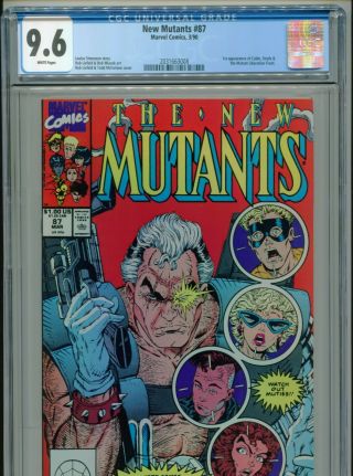 1990 Marvel Mutants 87 1st Appearance Cable Mcfarlane Liefeld Cgc 9.  6 Box9