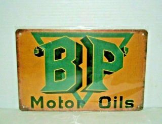 Bpmoms1 Bp Motor Oil Metal Sign 20 Cm H X 30 Cm W