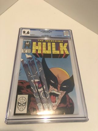 Incredible Hulk 340 Cgc Graded 9.  6 Nm,  White Pages Mcfarlane Marvel Comics 1988