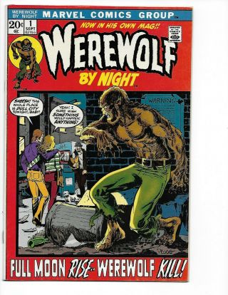 Werewolf By Night 1 (sep 1972,  Marvel) 9.  0 Nm Ploog Cover