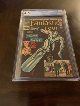 Fantastic Four 50 Silver Surfer Appearance Graded Cgc 4.  5 Very Rare